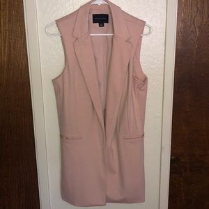 Adrienne Vittadini Womens long blazer vest